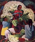 The Flower Vendor by Diego Rivera